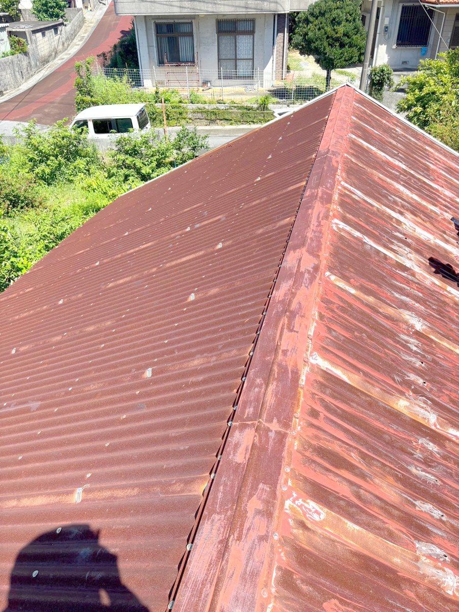 ガルバリウム鋼板 トタン屋根張り替え工事 施工Before写真